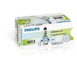 PHILIPS 12362LLECOC1 - H11 LONGLIFE ECOVISION 12V 55W PGJ19-2