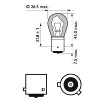 PHILIPS 12496NACP - PY21W 12V 21W BAU15S
