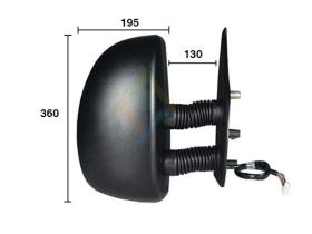 JUMASA 54123511 - ESPEJO DERECHO CON ANGULO MUERTO,MANUAL,CONVEXO,BRAZO LARGO(