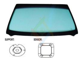 JUMASA V3331567 - PARABRISAS VERDE CONTROL SOLAR SERIGRAFIA MODIFICADA BASE ES