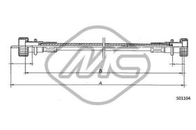 METALCAUCHO 80465 - CABLE CUENTAKILOMETROS 2000 GTV - 2000
