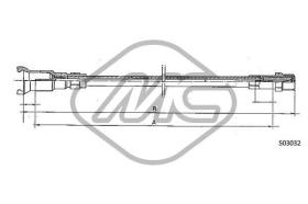 METALCAUCHO 80781 - CABLE CUENTAKILOMETROS AX ALL MM.??3