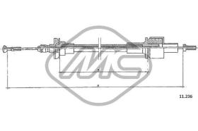 METALCAUCHO 81639 - CABLE EMBRAGUE SIERRA 2,0 (IN-LINE MOT