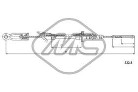 METALCAUCHO 82061 - CABLE EMBRAGUE Y10 ALL