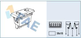 FAE 62580 - TECLAS
