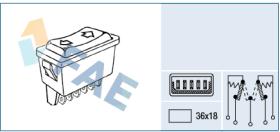 FAE 62590 - TECLAS