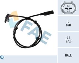 FAE 78249 - SENSOR REVOLUCIONES RUEDA - ABS