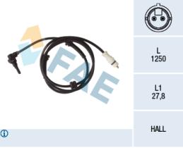 FAE 78252 - SENSOR REVOLUCIONES RUEDA - ABS