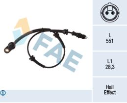 FAE 78297 - SENSOR REVOLUCIONES RUEDA - ABS