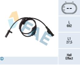FAE 78298 - SENSOR REVOLUCIONES RUEDA - ABS