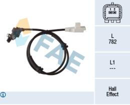 FAE 78317 - SENSOR REVOLUCIONES RUEDA - ABS