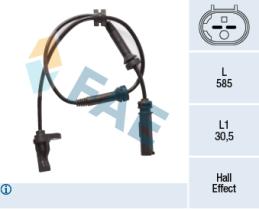 FAE 78324 - SENSOR REVOLUCIONES RUEDA - ABS