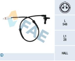 FAE 78325 - SENSOR REVOLUCIONES RUEDA - ABS