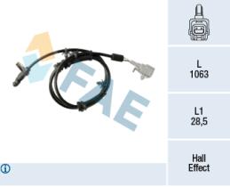 FAE 78332 - SENSOR REVOLUCIONES RUEDA - ABS