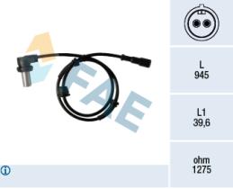 FAE 78341 - SENSOR REVOLUCIONES RUEDA - ABS