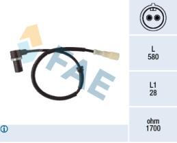 FAE 78344 - SENSOR REVOLUCIONES RUEDA - ABS