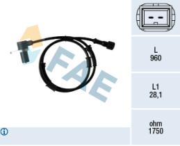 FAE 78350 - SENSOR REVOLUCIONES RUEDA - ABS