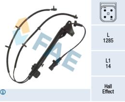FAE 78357 - SENSOR REVOLUCIONES RUEDA - ABS