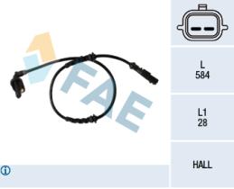 FAE 78358 - SENSOR REVOLUCIONES RUEDA - ABS