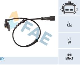 FAE 78360 - SENSOR REVOLUCIONES RUEDA - ABS