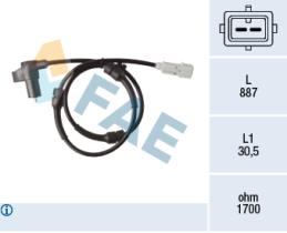 FAE 78368 - SENSOR REVOLUCIONES RUEDA - ABS