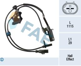 FAE 78389 - SENSOR REVOLUCIONES RUEDA - ABS