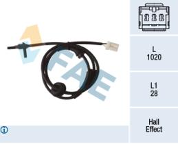 FAE 78393 - SENSOR REVOLUCIONES RUEDA - ABS