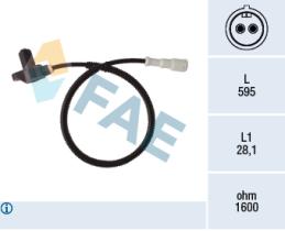 FAE 78400 - SENSOR REVOLUCIONES RUEDA - ABS