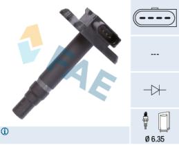 FAE 80239 - BOBINA DE ENCENDIDO