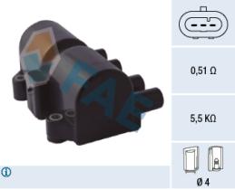 FAE 80317 - BOBINA DE ENCENDIDO