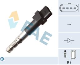 FAE 80323 - BOBINA DE ENCENDIDO