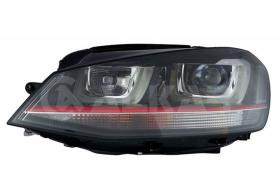 ALKAR 2775137 - IZQUIERDO,FARO,CON LUZ DIA,ELECTRICO,CON MOTOR,NEGRO,LED