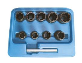 JBM 51998 - SET DE VASOS TWIST DE 3/8" PARA EXTRACCIÃN DE TUERCAS / TOR