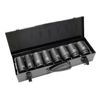 JBM 53470 - SET DE 8 VASOS DE IMPACTO LARGOS HEX. DE 3/4"
