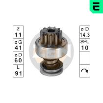 ERA ZN0316 - ENGRANAJE RUEDA LIBRE,ARRANCADOR