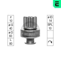 ERA ZN1637 - ENGRANAJE RUEDA LIBRE,ARRANCADOR