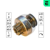 ERA ZN1666 - ENGRANAJE RUEDA LIBRE,ARRANCADOR