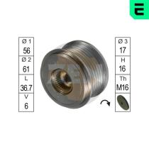 ERA ZN5392 - RUEDA LIBRE ALTERNADOR