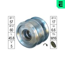 ERA ZN5530 - RUEDA LIBRE ALTERNADOR