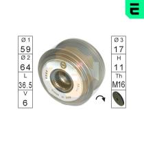 ERA ZN5580 - RUEDA LIBRE ALTERNADOR