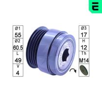 ERA 219219 - RUEDA LIBRE ALTERNADOR