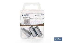 COFAN 00480825AU - BLÍSTER DE 4 UDS. DIN-6334 M-8X25 ZINC VENTA UNITARIA