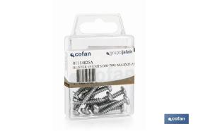 COFAN 01114213AU - BLÍSTER DE 20 UDS. DIN-7981 M-42X13 ZINC VENTA UNITARIA