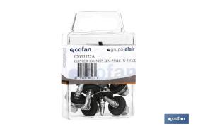 COFAN 02054816AU - BLÍSTER DE 8 UDS. DIN-7504K+W 48X16 ZINC VENTA UNITARIA