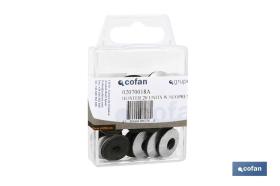 COFAN 02070018AU - BLÍSTER DE 20 UDS. ARANDELAS CON NEOPRENO 18 MM VENTA UNITAR