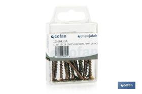 COFAN 02500435AU - BLÍSTER DE 12 UDS. DIN 7505 PZ M-4X35 VENTA UNITARIA