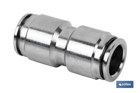 COFAN 05110110 - EMPALME RAPIDO METALICO RECTO T-10