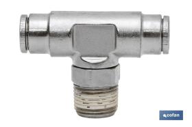 COFAN 05170418 - CONEXIÓN 'T' TUBO 4MM. MACHO 1/8