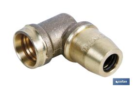 COFAN 06031010 - CODO CONECTOR 90º  'R' A5 TUBO 10X1