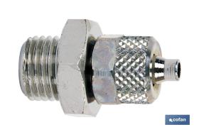 COFAN 06220007 - RECTO MACHO ROSCA METRICA T6/4 - M12X1